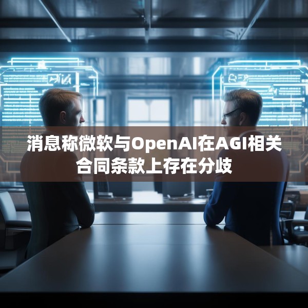 消息称微软与OpenAI在AGI相关合同条款上存在分歧
