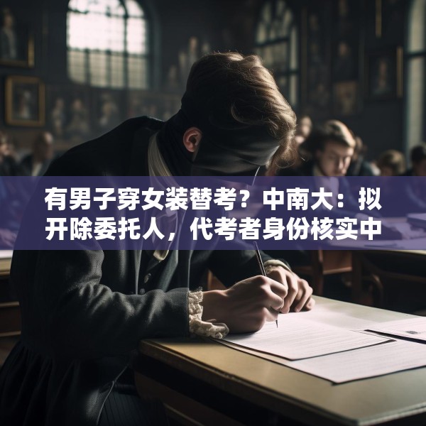 有男子穿女装替考？中南大：拟开除委托人，代考者身份核实中