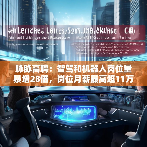 脉脉高聘：智驾和机器人岗位量暴增28倍，岗位月薪最高超11万元