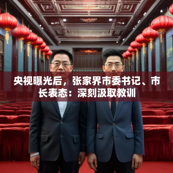 央视曝光后，张家界市委书记、市长表态：深刻汲取教训