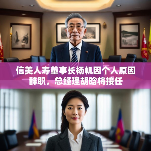 信美人寿董事长杨帆因个人原因辞职，总经理胡晗将接任