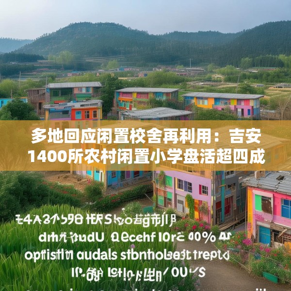 多地回应闲置校舍再利用：吉安1400所农村闲置小学盘活超四成