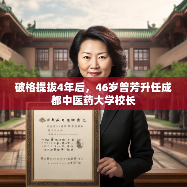 破格提拔4年后，46岁曾芳升任成都中医药大学校长