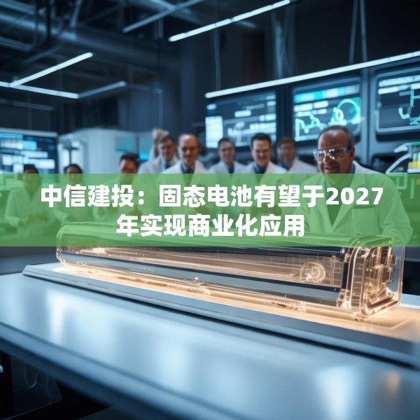 中信建投：固态电池有望于2027年实现商业化应用