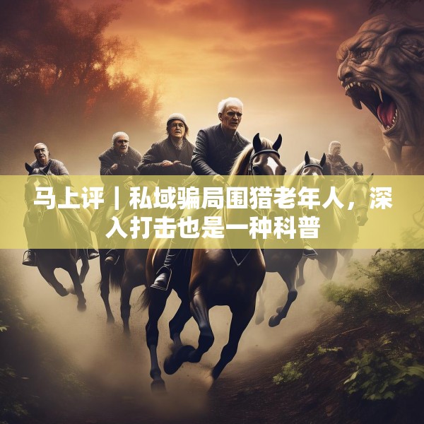 马上评｜私域骗局围猎老年人，深入打击也是一种科普