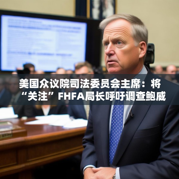 美国众议院司法委员会主席：将“关注”FHFA局长呼吁调查鲍威尔一事