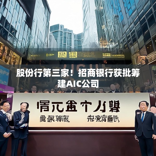 股份行第三家！招商银行获批筹建AIC公司