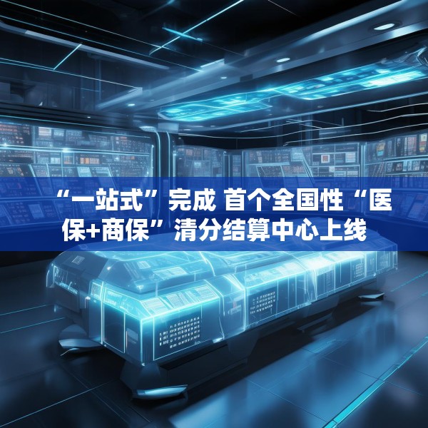 “一站式”完成 首个全国性“医保+商保”清分结算中心上线