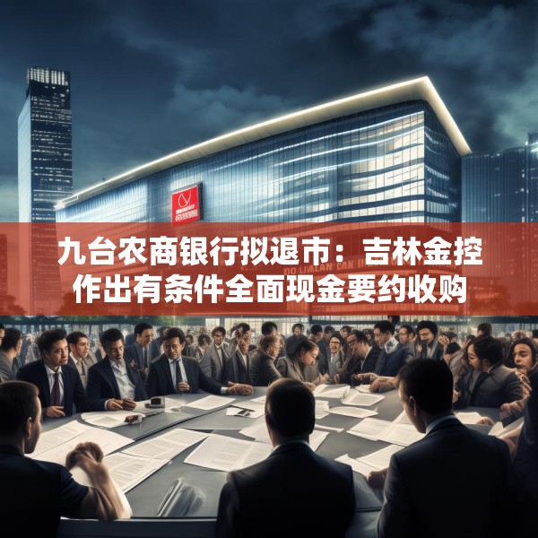 九台农商银行拟退市：吉林金控作出有条件全面现金要约收购