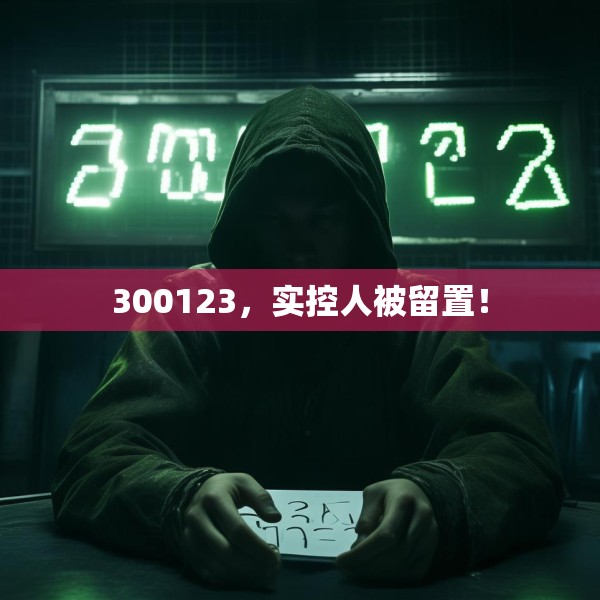 300123，实控人被留置！