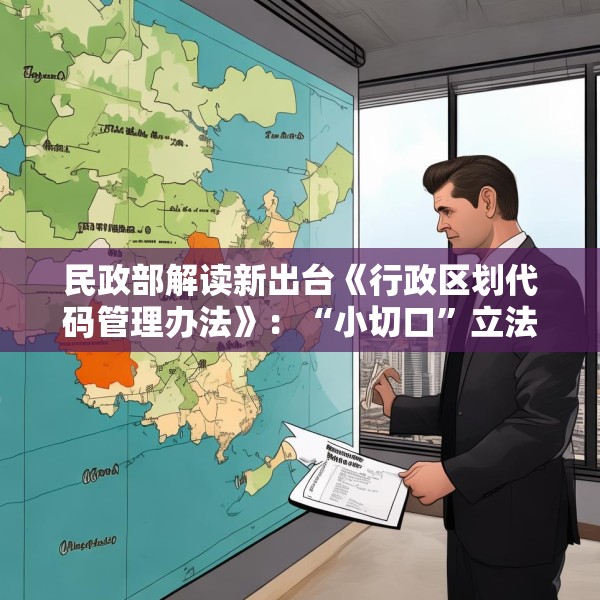 民政部解读新出台《行政区划代码管理办法》：“小切口”立法填补制度空白