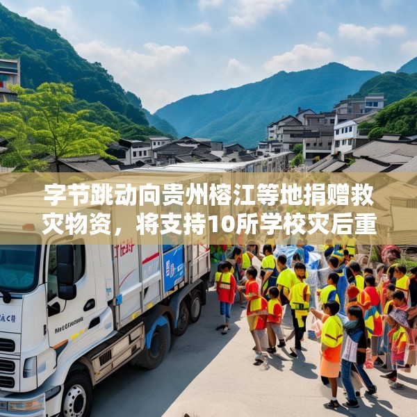 字节跳动向贵州榕江等地捐赠救灾物资，将支持10所学校灾后重建