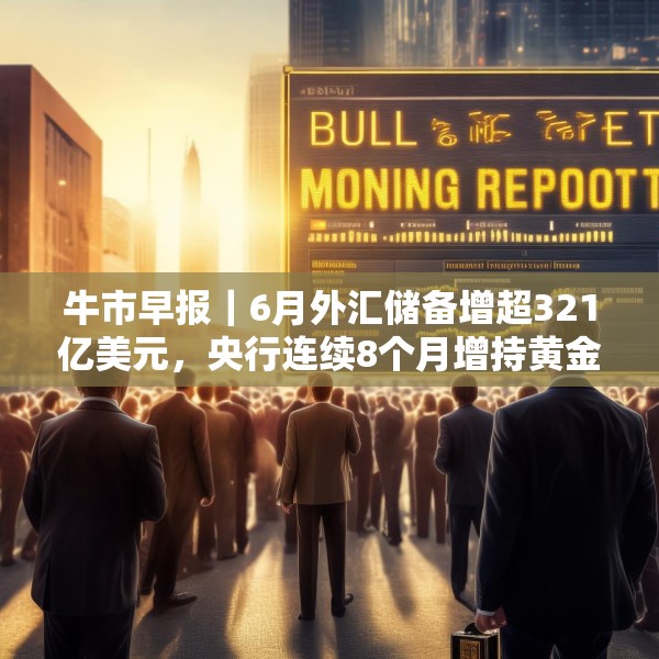 牛市早报｜6月外汇储备增超321亿美元，央行连续8个月增持黄金
