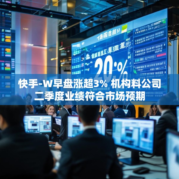 快手-W早盘涨超3% 机构料公司二季度业绩符合市场预期