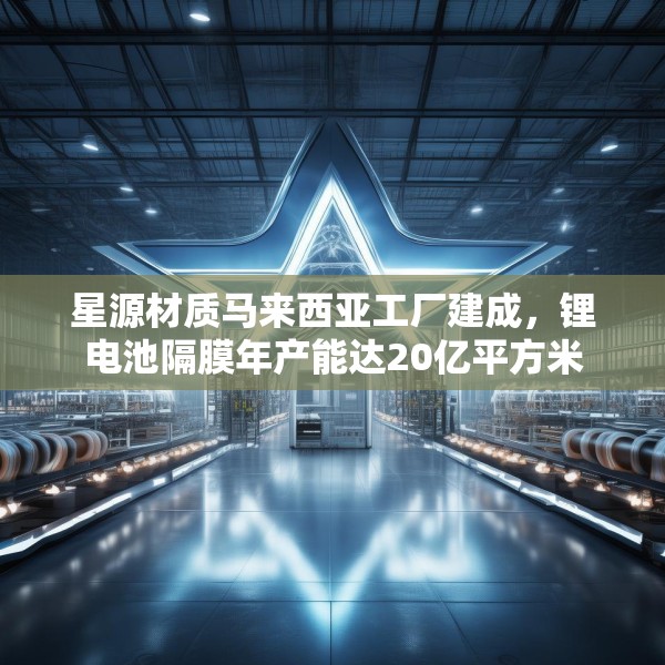 星源材质马来西亚工厂建成，锂电池隔膜年产能达20亿平方米