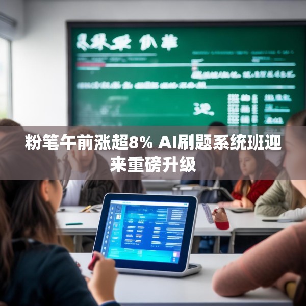 粉笔午前涨超8% AI刷题系统班迎来重磅升级