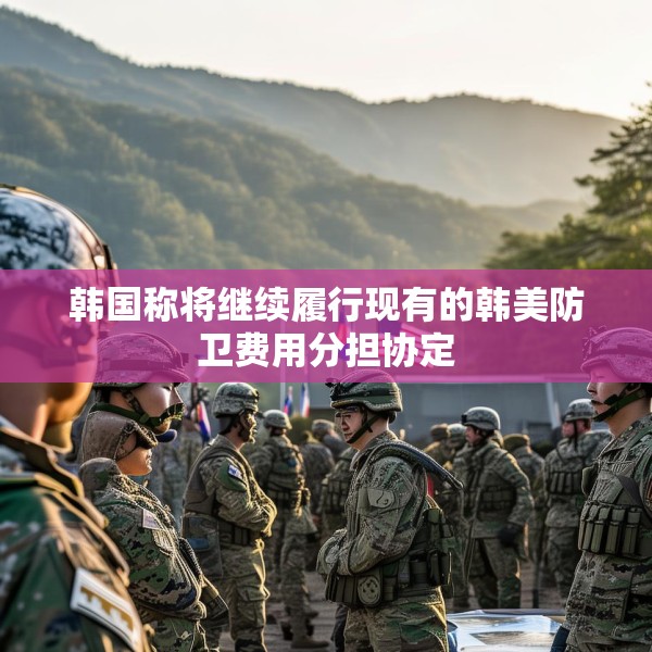 韩国称将继续履行现有的韩美防卫费用分担协定