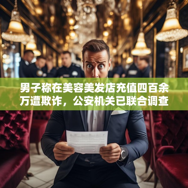 男子称在美容美发店充值四百余万遭欺诈，公安机关已联合调查