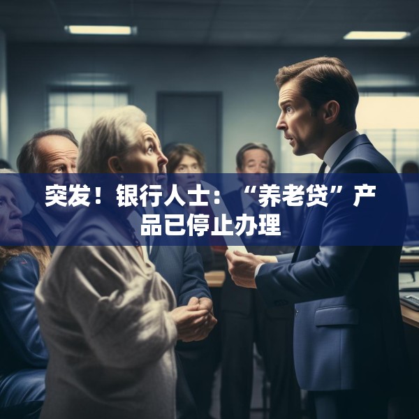 突发！银行人士：“养老贷”产品已停止办理