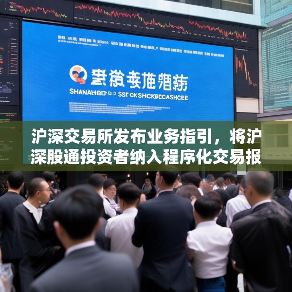 沪深交易所发布业务指引，将沪深股通投资者纳入程序化交易报告范畴