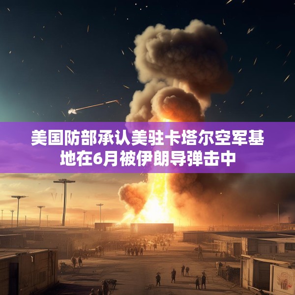 美国防部承认美驻卡塔尔空军基地在6月被伊朗导弹击中