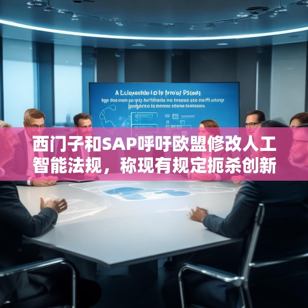 西门子和SAP呼吁欧盟修改人工智能法规，称现有规定扼杀创新