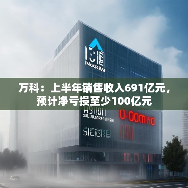 万科：上半年销售收入691亿元，预计净亏损至少100亿元