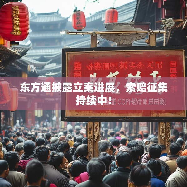 东方通披露立案进展，索赔征集持续中！