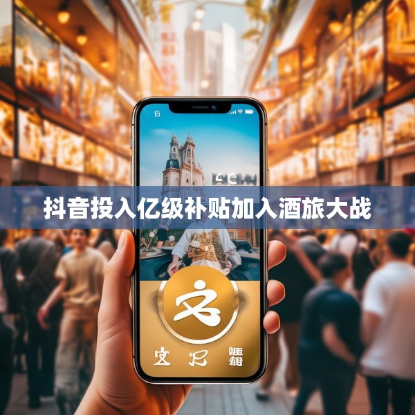 抖音投入亿级补贴加入酒旅大战