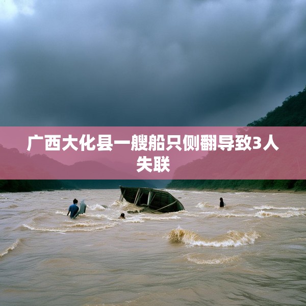 广西大化县一艘船只侧翻导致3人失联