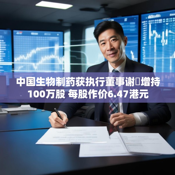 中国生物制药获执行董事谢炘增持100万股 每股作价6.47港元