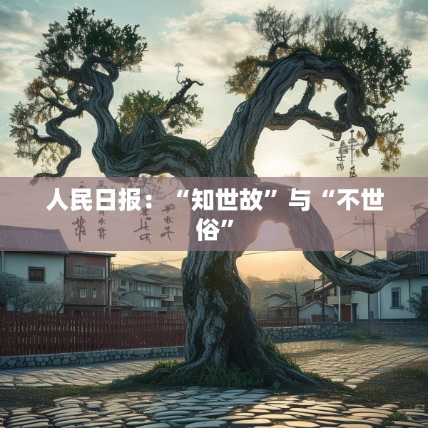 人民日报：“知世故”与“不世俗”