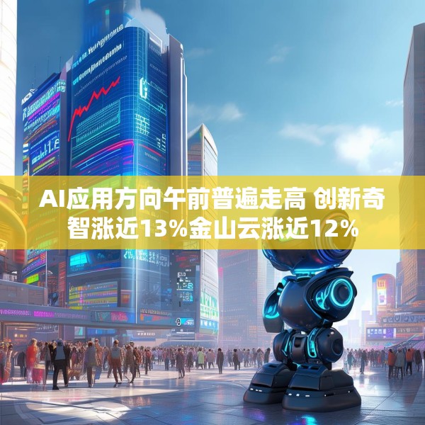 AI应用方向午前普遍走高 创新奇智涨近13%金山云涨近12%