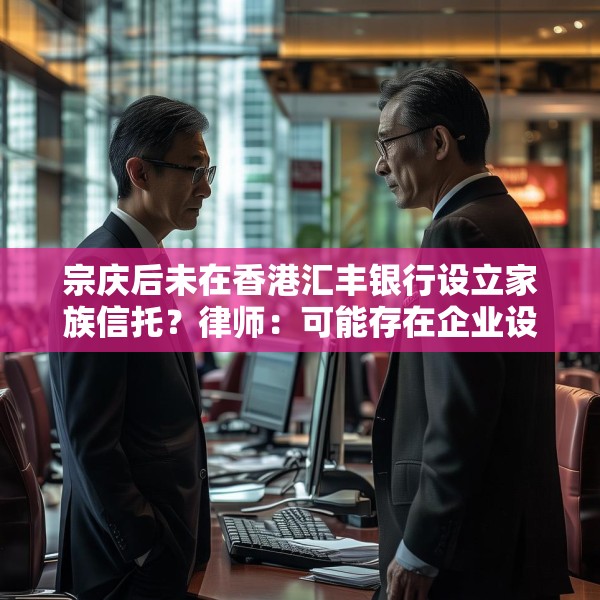 宗庆后未在香港汇丰银行设立家族信托？律师：可能存在企业设立、间接设立、第三方设立等路径