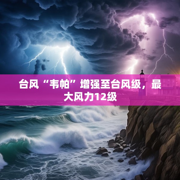 台风“韦帕”增强至台风级，最大风力12级