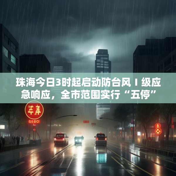 珠海今日3时起启动防台风Ⅰ级应急响应，全市范围实行“五停”