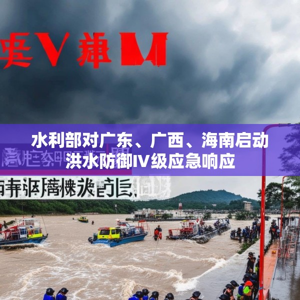 水利部对广东、广西、海南启动洪水防御Ⅳ级应急响应