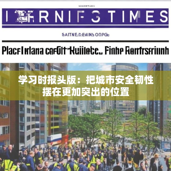 学习时报头版：把城市安全韧性摆在更加突出的位置