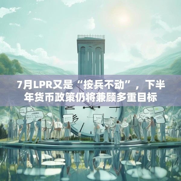 7月LPR又是“按兵不动”，下半年货币政策仍将兼顾多重目标