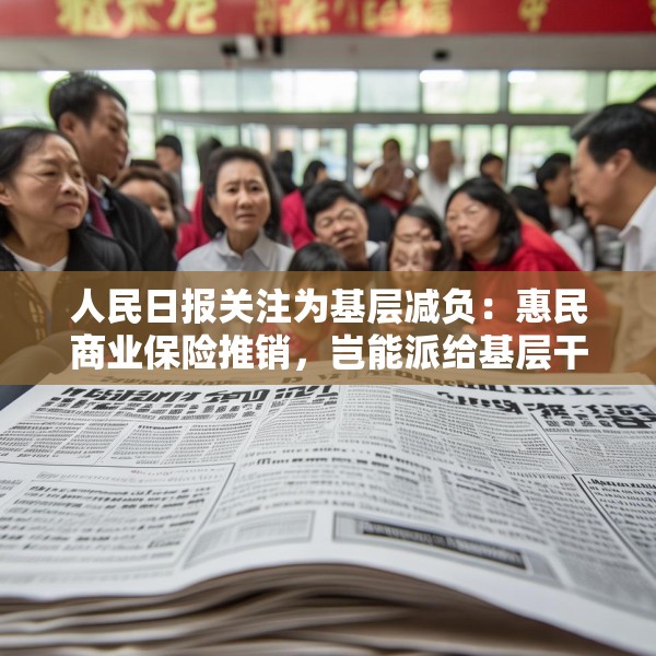人民日报关注为基层减负：惠民商业保险推销，岂能派给基层干部？